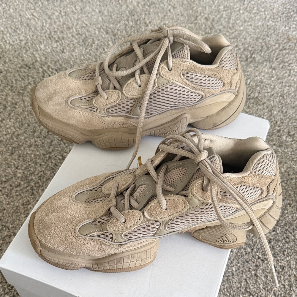Adidas Beige Mesh Sneakers